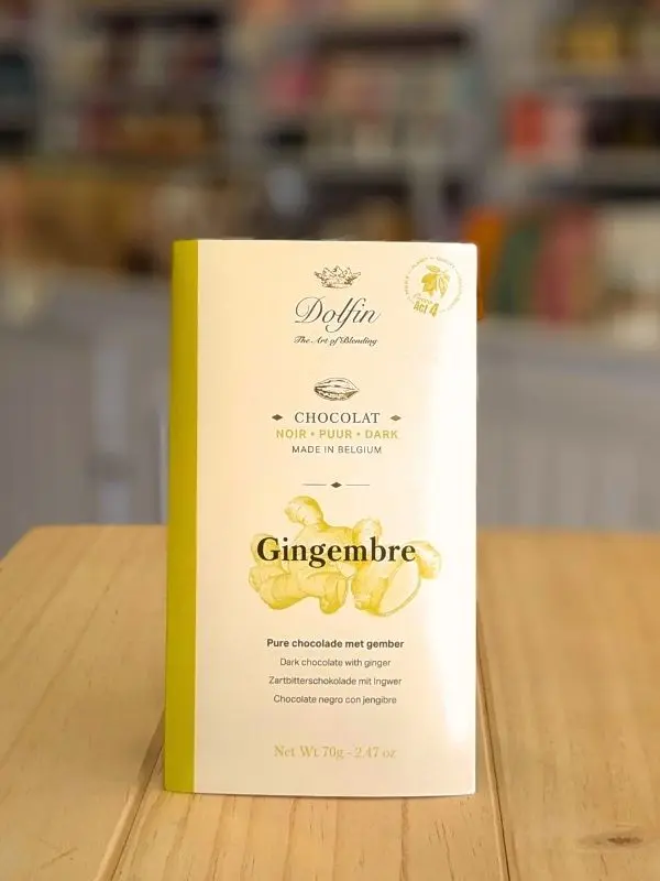 Chocolat Noir Gingembre frais - Chocolat Dolfin