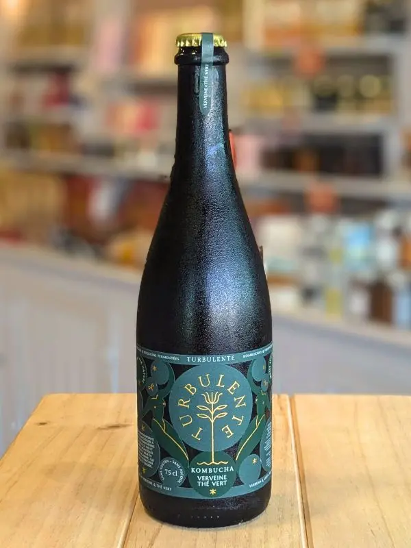 Kombucha Verveine Thé Vert Turbulente - boisson sans alcool du Pays Basque