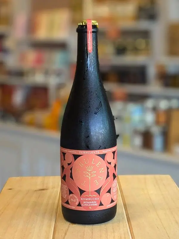Kombucha Romarin Gingembre Turbulente : une boisson sans alcool