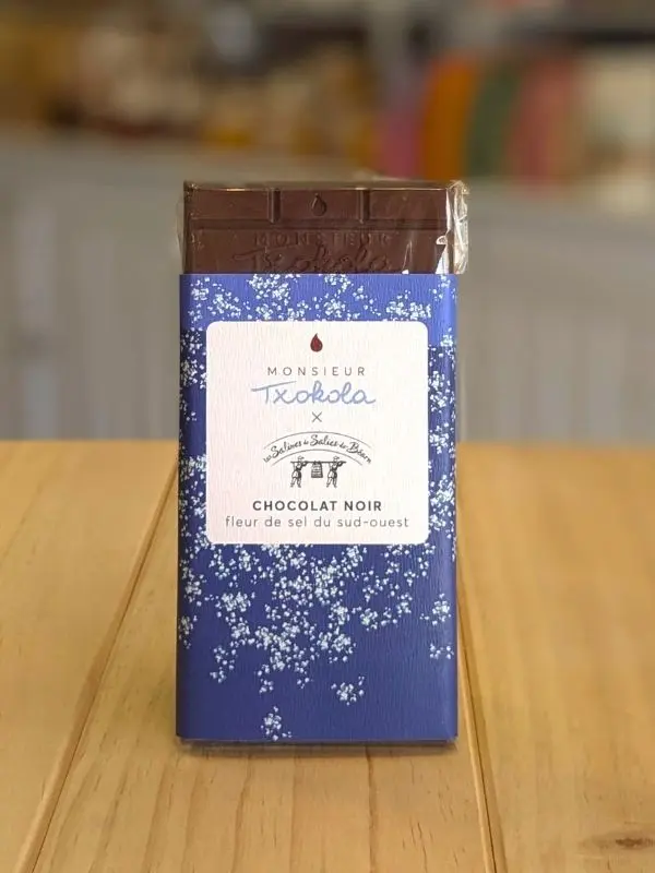 Monsieur Txokola Chocolat Noir Fleur de Sel de Salies-de-Béarn