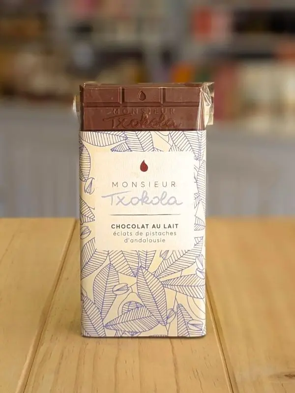 Monsieur Txokola : Chocolat au lait aux éclats d'amandes
