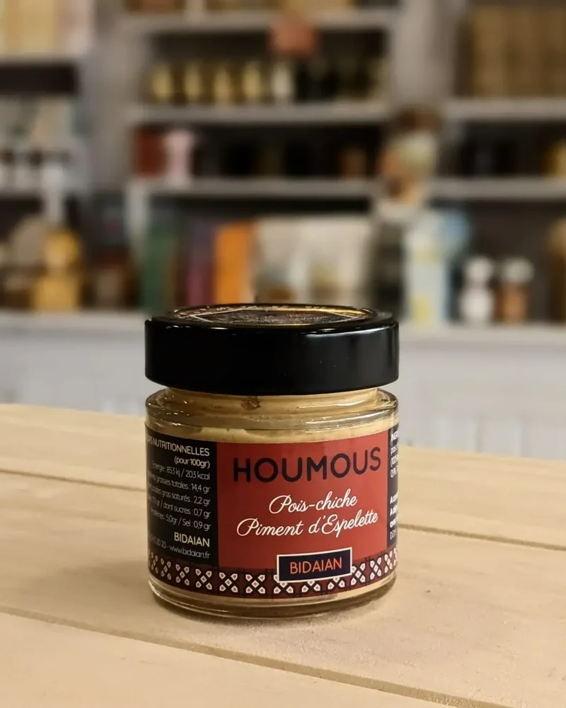 Houmous au piment d’Espelette Bidaian