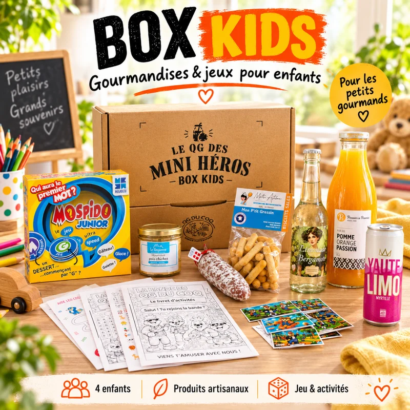 Box Apéro Kids – Le goûter-apéro qui fait jouer
