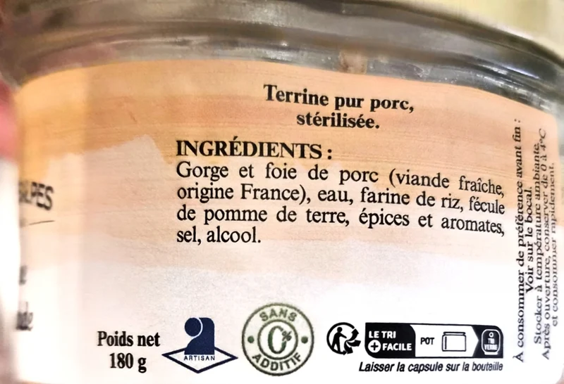 Verrine Savoyarde Nature 180 g - Aux Salaisons Savoyardes