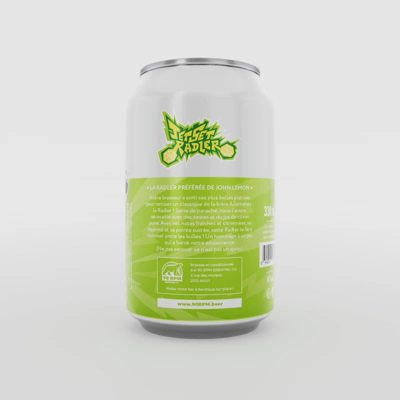 Jet Set Radler - Urban Radler aux zestes & jus de citron