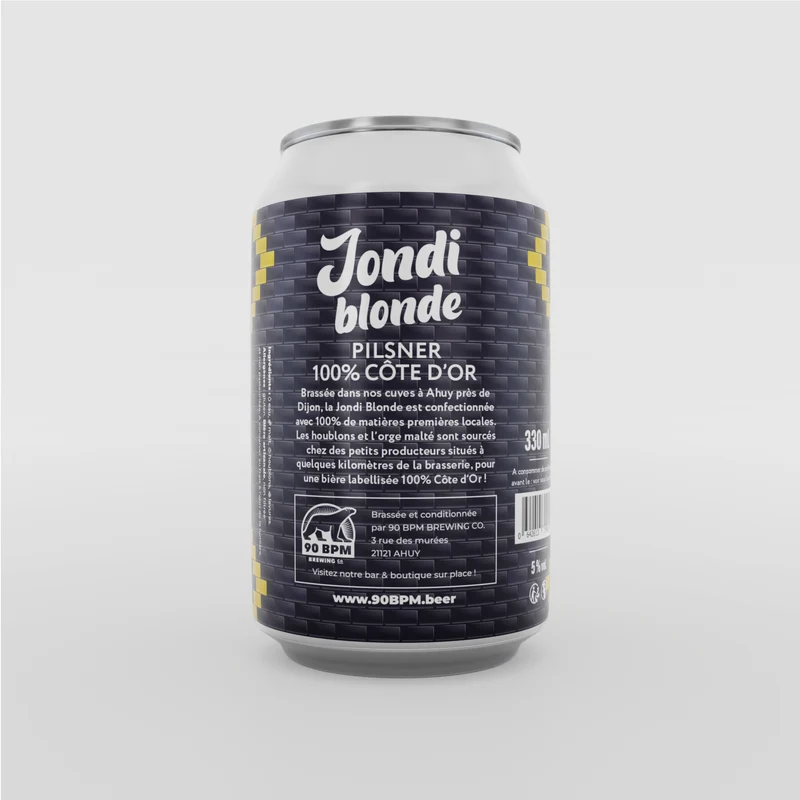 Jondi Blonde - Pilsner 100% Côte-d'Or