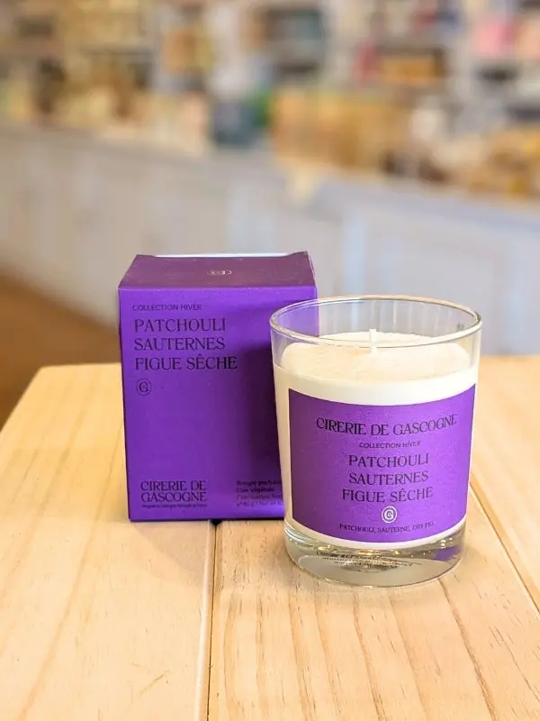 Bougie Patchouli Sauternes Figue Sèche - Cirerie de Gascogne