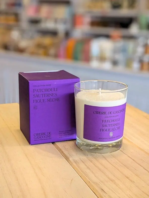 Bougie Patchouli Sauternes Figue Sèche - Cirerie de Gascogne