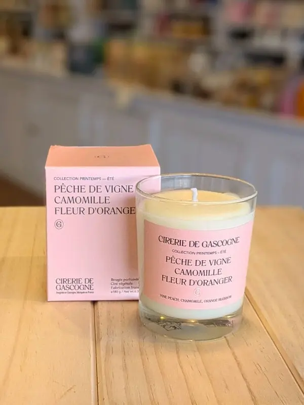 Bougie Pêche de Vigne Camomille Fleur d'Oranger