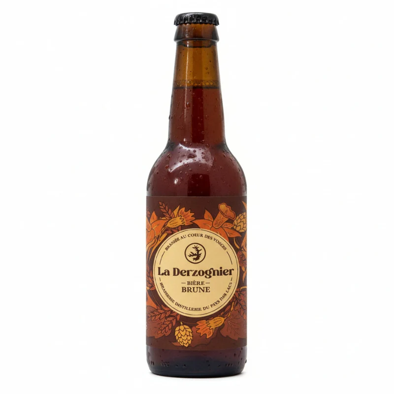 Bière Brune La Derzognier - Brasserie du Pays des Lacs