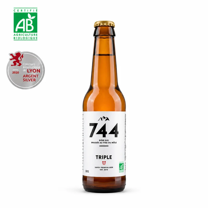 Bière Triple Bio Artisanale - Brasserie 744