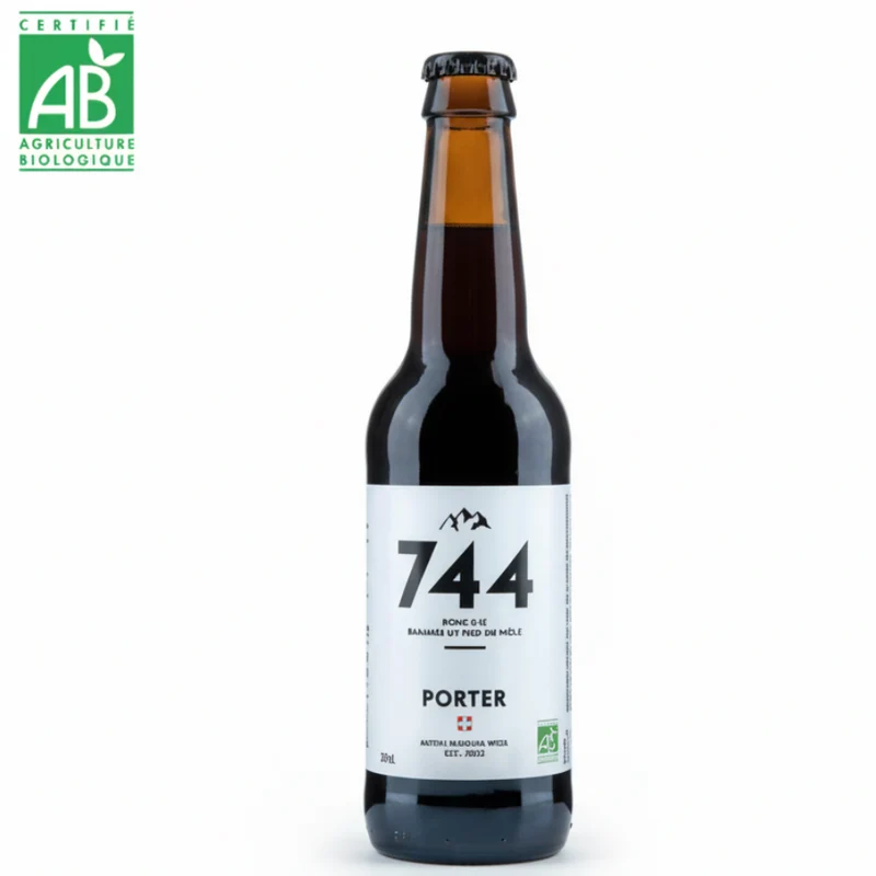 Bière Porter Bio Artisanale - Brasserie 744
