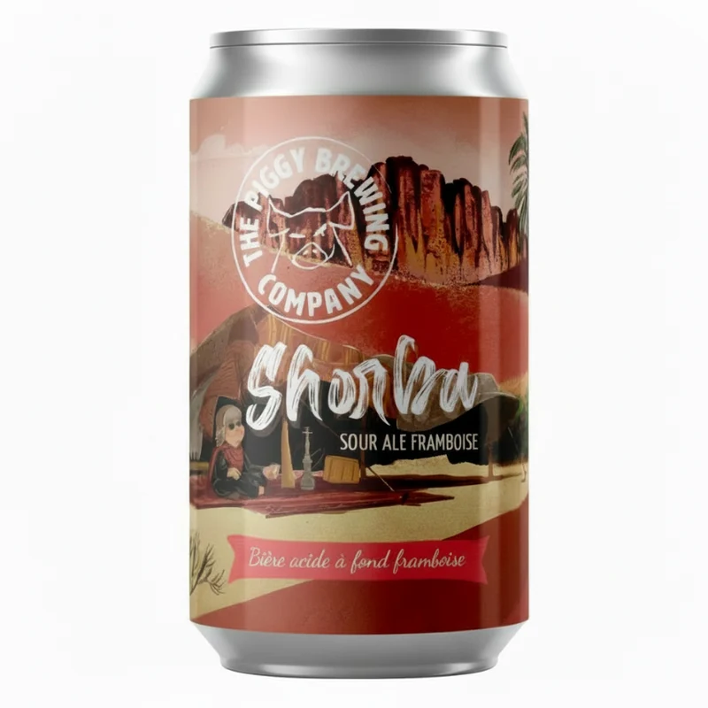 Bière Shorba Rose 33 cl - Brasserie Piggy Brewing Company