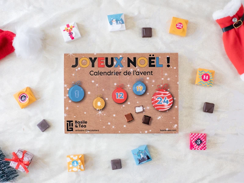 Calendrier de l'Avent Chocolat Joyeux Noël 2026