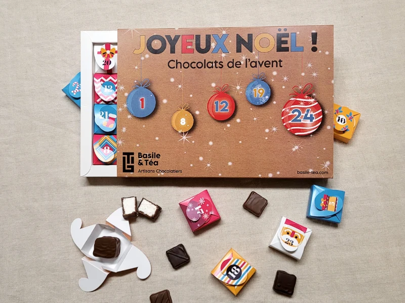 Calendrier de l'Avent Chocolat Joyeux Noël 2026
