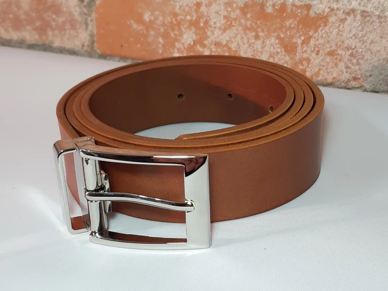 Ceinture en cuir Cognac Tannage Végétal