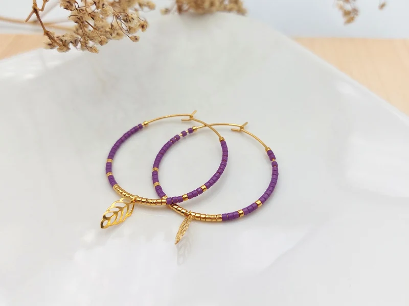 Boucles d'oreilles créoles JEANNETTE