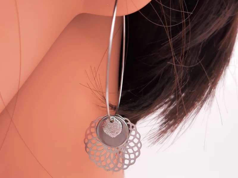 Boucles d'oreilles Créoles Edmée