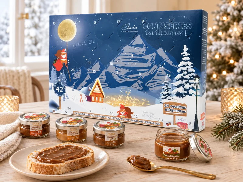 Calendrier de l'Avent Pâte à Tartiner Maître Artisan Chocolatier 2026