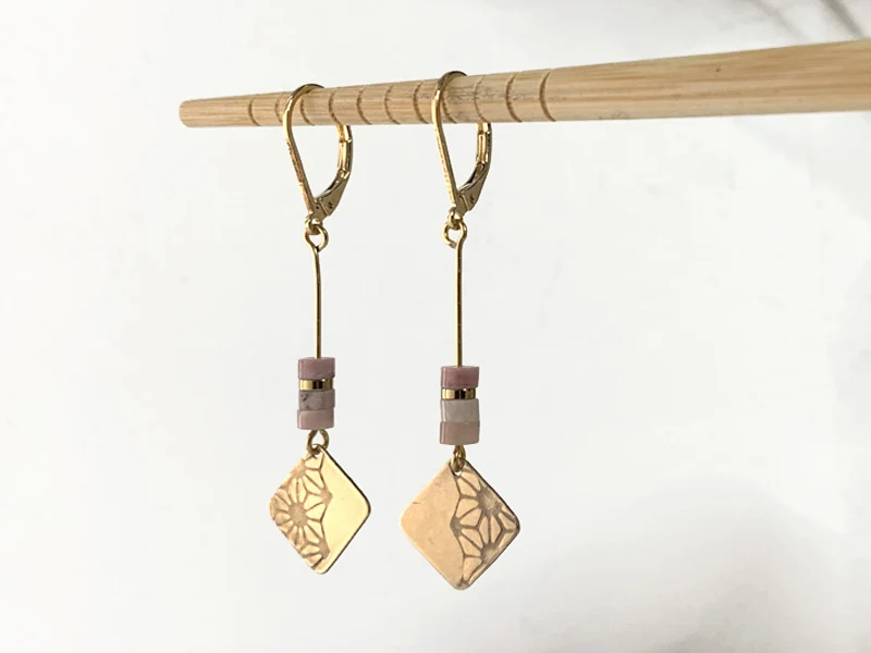 Boucles empreinte et Heishi
