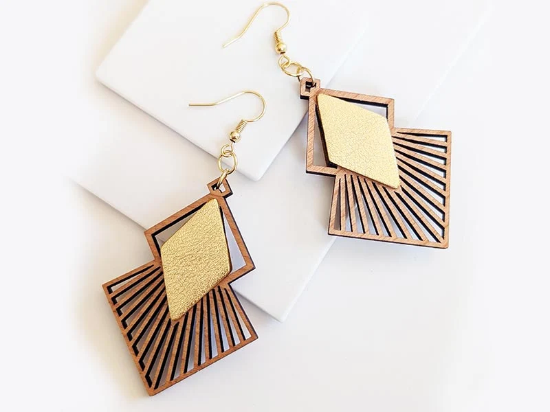 Boucles d'oreilles en bois LOZAA