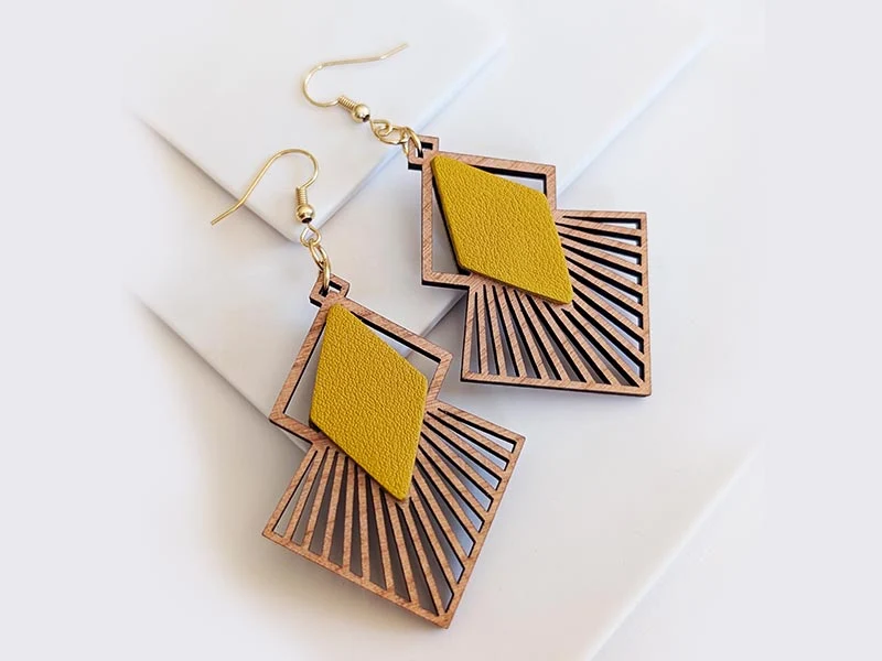 Boucles d'oreilles en bois LOZAA