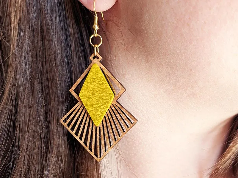 Boucles d'oreilles en bois LOZAA