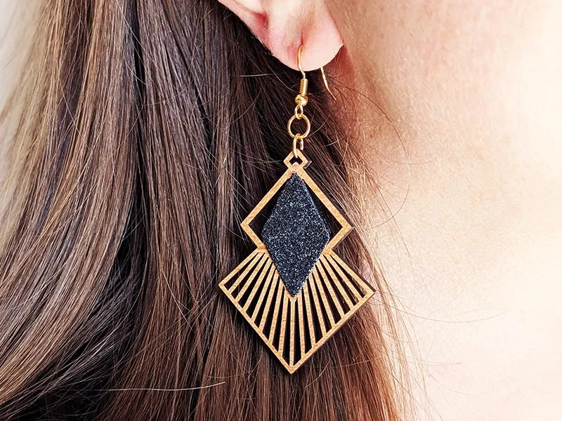 Boucles d'oreilles en bois LOZAA