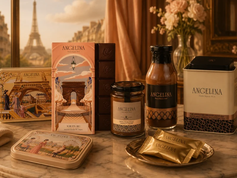 Pause thé, chocolat et biscuits Angelina Paris