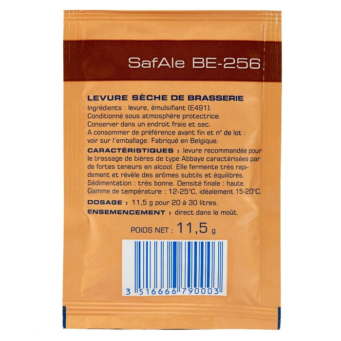 SAFALE™ BE-256 11.5 G LEVURE SÈCHE POUR BIÈRES D'ABBAYE