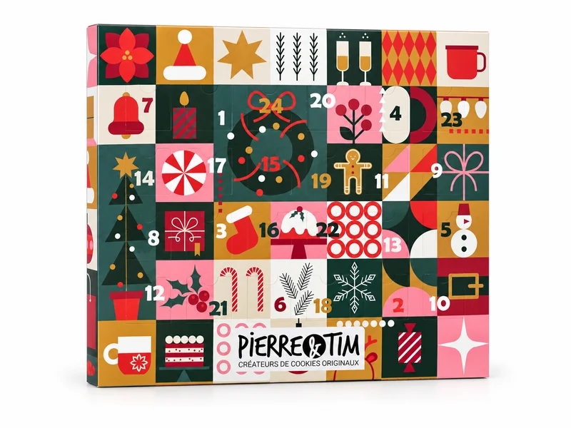 Calendrier de l'Avent Cookies Artisanaux 2026