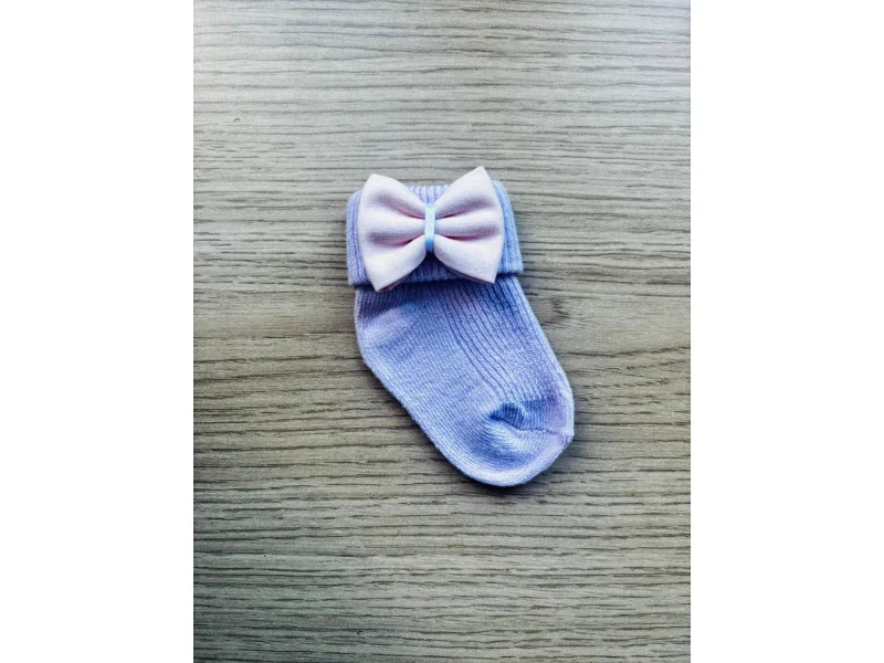 Box Automne : Paire de chaussette noeud pour bébé