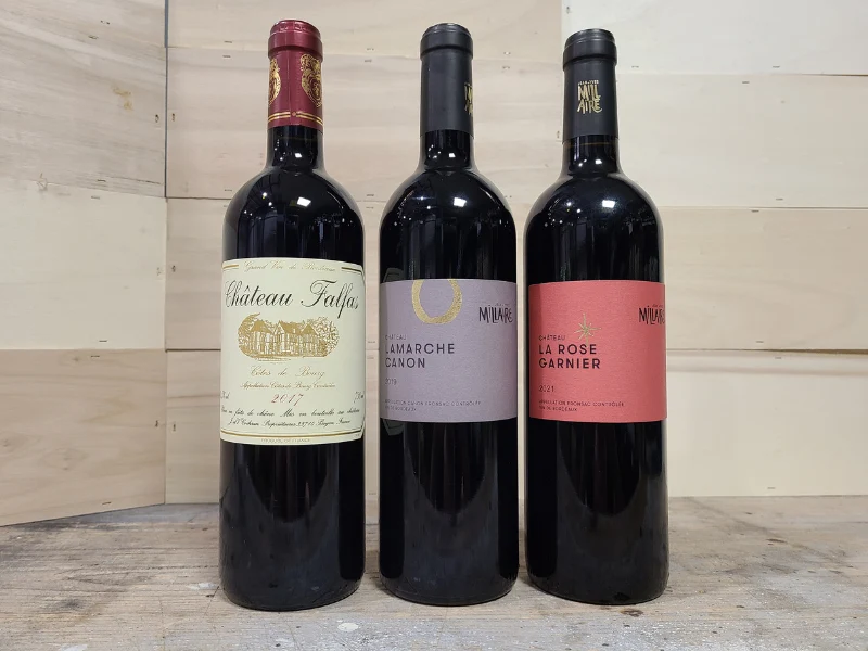 Coffret 3 bouteilles Châteaux Bordelais