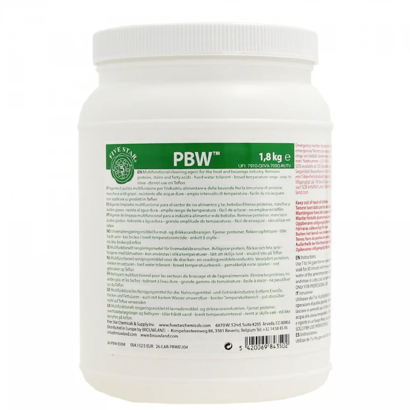 PBW FIVE STAR NETTOYANT