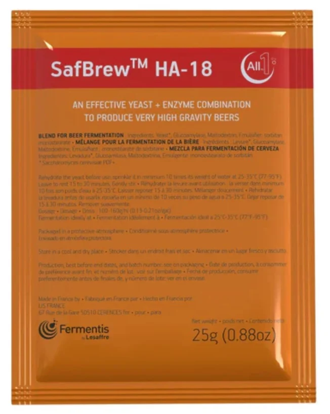 SAFBREW™ HA-18 LEVURE SÈCHE POUR BIÈRES À DENSITÉ ÉLEVÉE