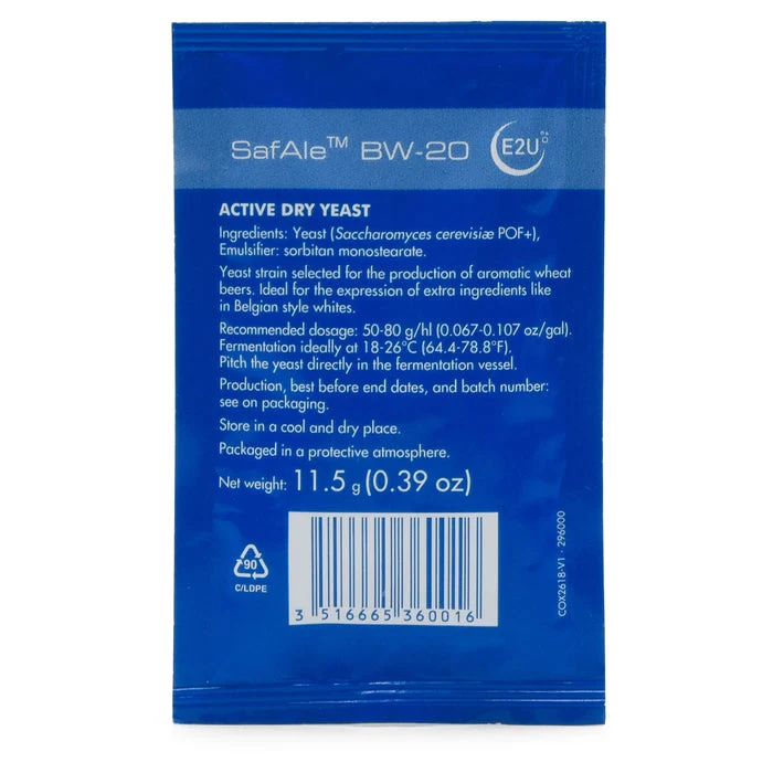 SAFALE™ BW-20 LEVURE SÈCHE POUR BIÈRE À BASE DE BLÉ