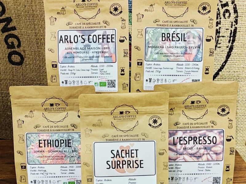 Lot de 5 cafés de spécialité