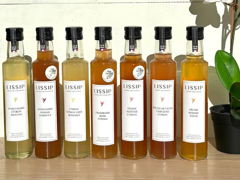 Sélection de 7 sirops artisanaux de 25 cl