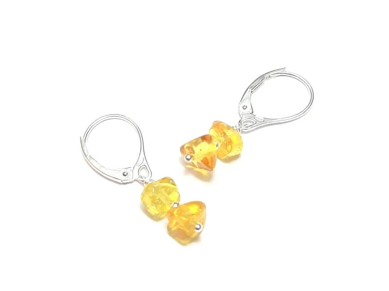 Boucles d’oreilles en argent 925 et pierres naturelles