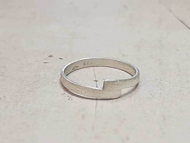 Bague en Argent Massif Sable