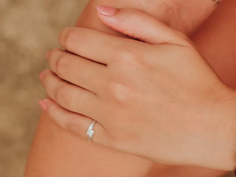 Bague en Argent Massif Sable