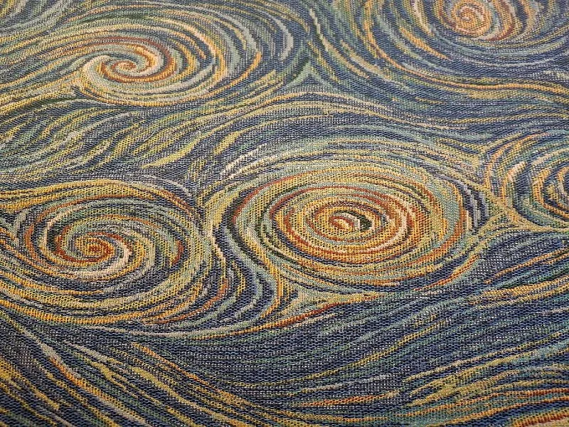 Un chemin de table Jacquard "ciel étoilé" 40 cm X 140 cm