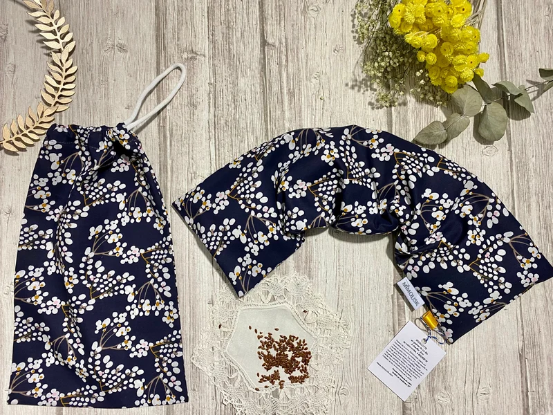 Bouillotte sèche cervicale en Lin Bio Français