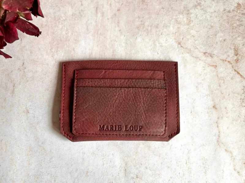 Porte-cartes en cuir
