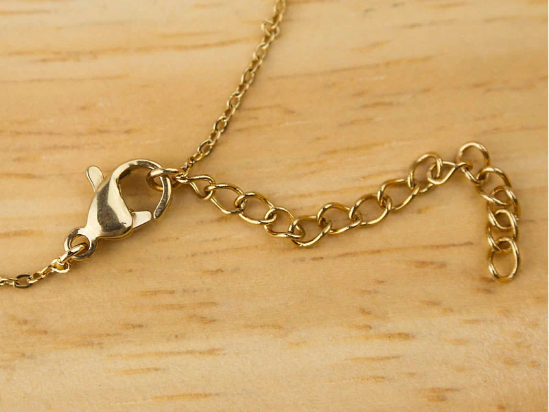 1 Bracelet cercle et pierre naturelle en acier inoxydable