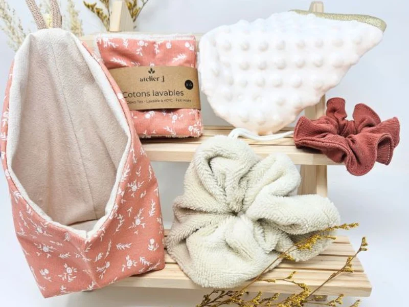 Lot d'accessoires zéro déchet beauté