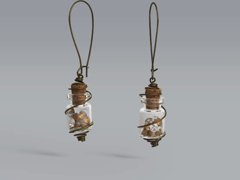 Boucles d'oreilles Fioles Aurélia