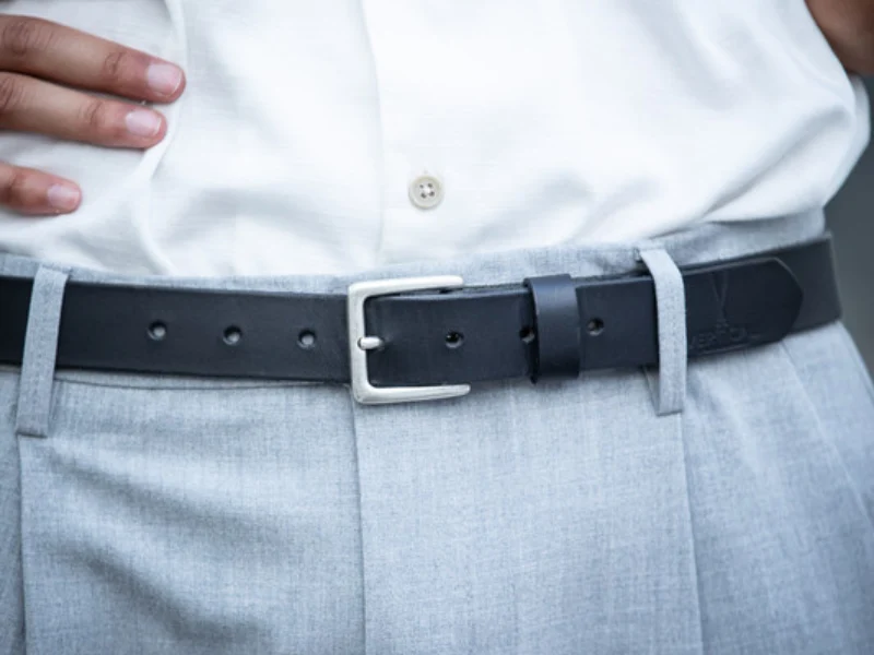 Coffret Ceinture cuir véritable + Boucle de couleur au choix