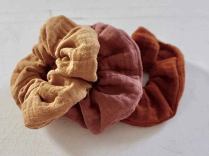 Bandeau adulte tricoté et chouchou
