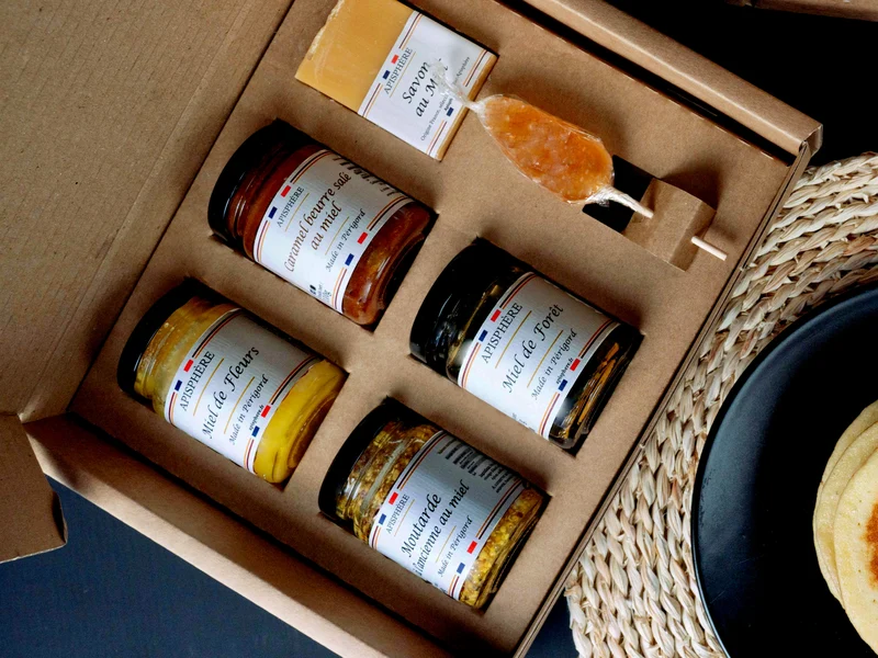 Assortiment Mielleux de la Ruche : Miel, Caramel et Moutarde au Miel